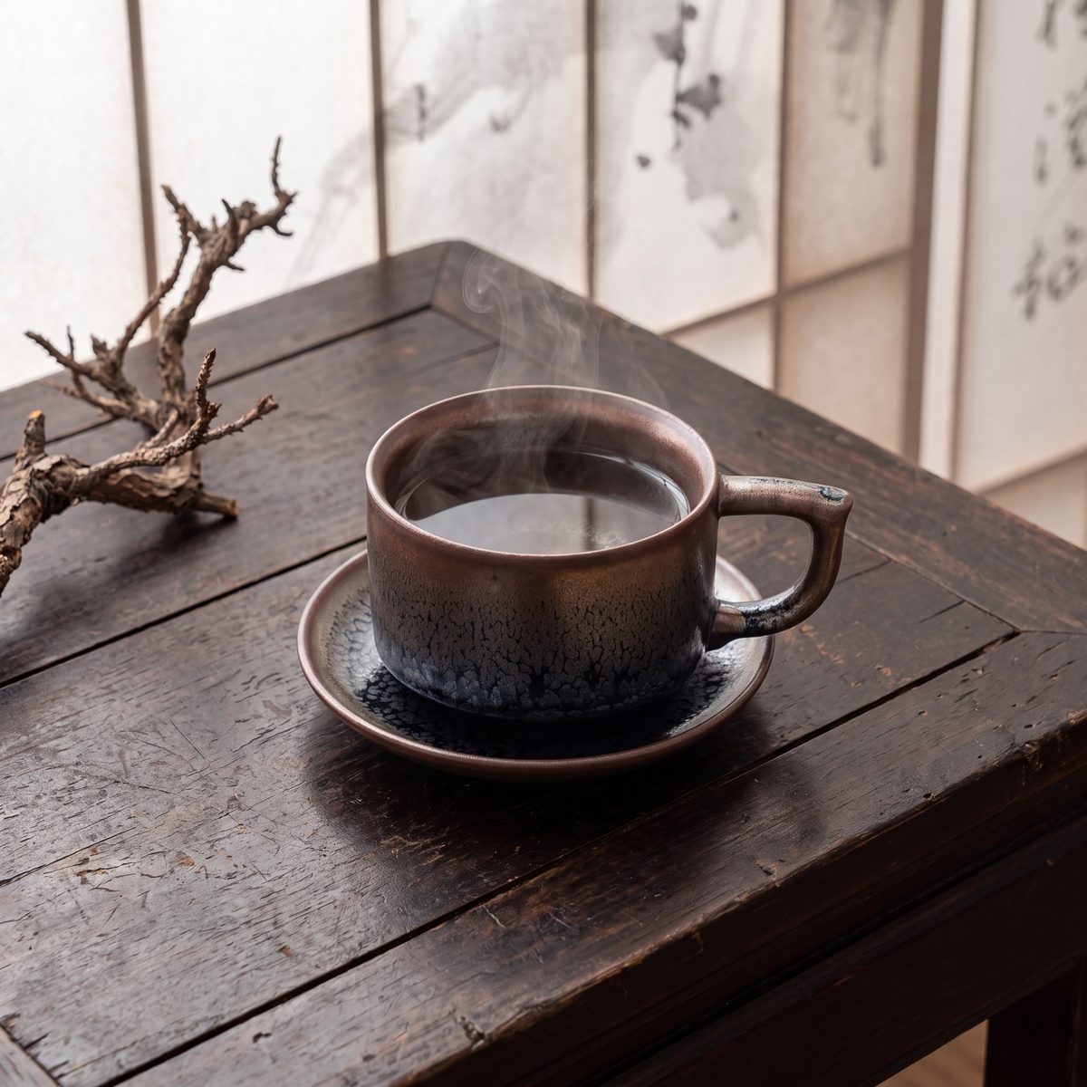 Jianzhan Iron-Crystal Coffee Cup
